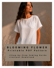 Load image into Gallery viewer, Flower PDF pattern and step-by-sep sewing gude