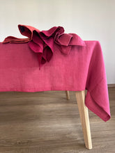 Load image into Gallery viewer, Washed Linen Tablecloth with Matching Napkins Set