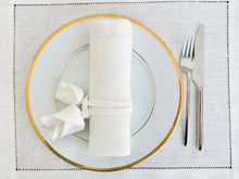 Load image into Gallery viewer, Handcrafted Linen Roses Napkin Rings for a Timeless Table.