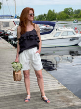 Load image into Gallery viewer, white linen shorts