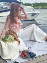 Load image into Gallery viewer, White linen pants