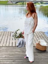 Load image into Gallery viewer, Wide Linen Pants on elastic waistband, 3 colors