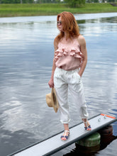 Load image into Gallery viewer, Linen pants white