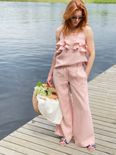 Load image into Gallery viewer, wide linen pants Linenterritory