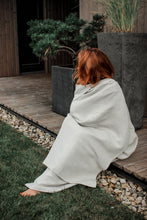 Load image into Gallery viewer, Linen Throw Blanket, Natural