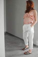 Load image into Gallery viewer, Baltas lina bikses