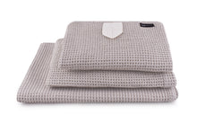 Load image into Gallery viewer, MONOGRAMMED Waffle Linen Towel, 4 sizes, NATURAL