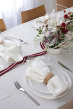 Ielādēt attēlu galerijas skatītājā, Luxurious linen tablecloth handcrafted from washed linen. The tablecloth is decorated with 4 cm wide flap.
Size: 170x170 cm and 170x270 cm.
Color: Off White.