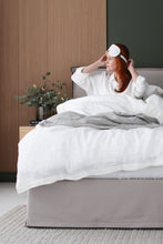 Load image into Gallery viewer, Linen Sleep mask, White