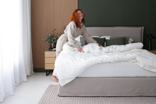 Load image into Gallery viewer, Linen Duvet cover, Moonlight white