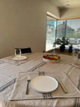 Load image into Gallery viewer, Linen table mat with stripes Linenterritory