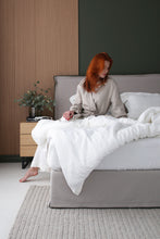 Load image into Gallery viewer, Linen Duvet cover, Moonlight white