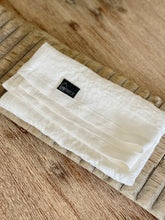 Load image into Gallery viewer, washed white linen napkin linenterritory