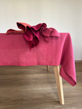 Load image into Gallery viewer, Washed Linen Tablecloth with Matching Napkins Set
