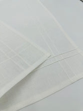 Load image into Gallery viewer, Pleated off white linen napkins — timeless, sustainable, and beautifully textured for your minimalist table setting. Their minimalist design suits neutral homes, eco-friendly interiors, and modern table decor beautifully.
