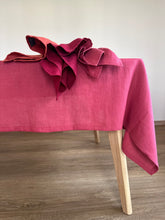 Load image into Gallery viewer, Washed Linen Tablecloth with Matching Napkins Set
