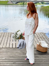 Load image into Gallery viewer, Wide Linen Pants on elastic waistband, 3 colors
