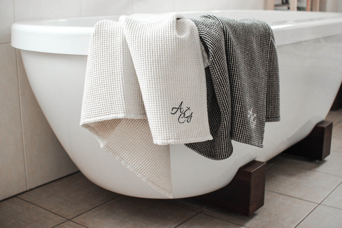 monogrammed towel