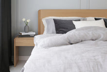 Load image into Gallery viewer, gray linen bedding linenterritory
