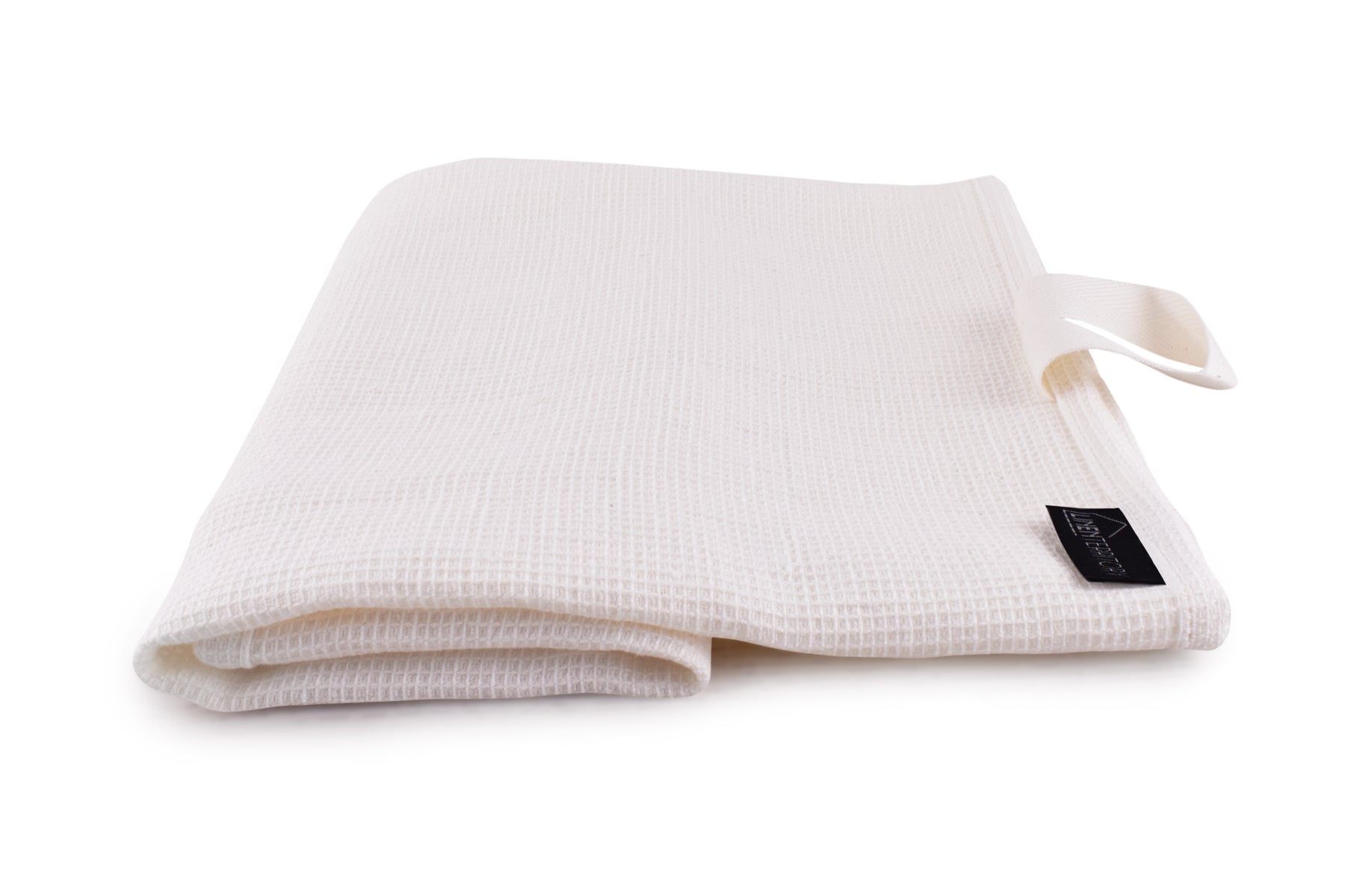 Small Waffle Hand Towels set of 2 White LinenTerritory