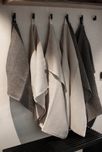 Load image into Gallery viewer, Give yourself or surprise a friend with a personalized, initial embroidered linen towel!

A delicate and soft waffle linen TOWEL is perfect for those with sensitive skin, for babies and children. Super absorbent, dries quickly and with a loop for easy hanging. Linen is naturally antimicrobial and allows for easy airflow ensuring your towels dry quicker and stay free of mildew, germs or unpleasant odors.
